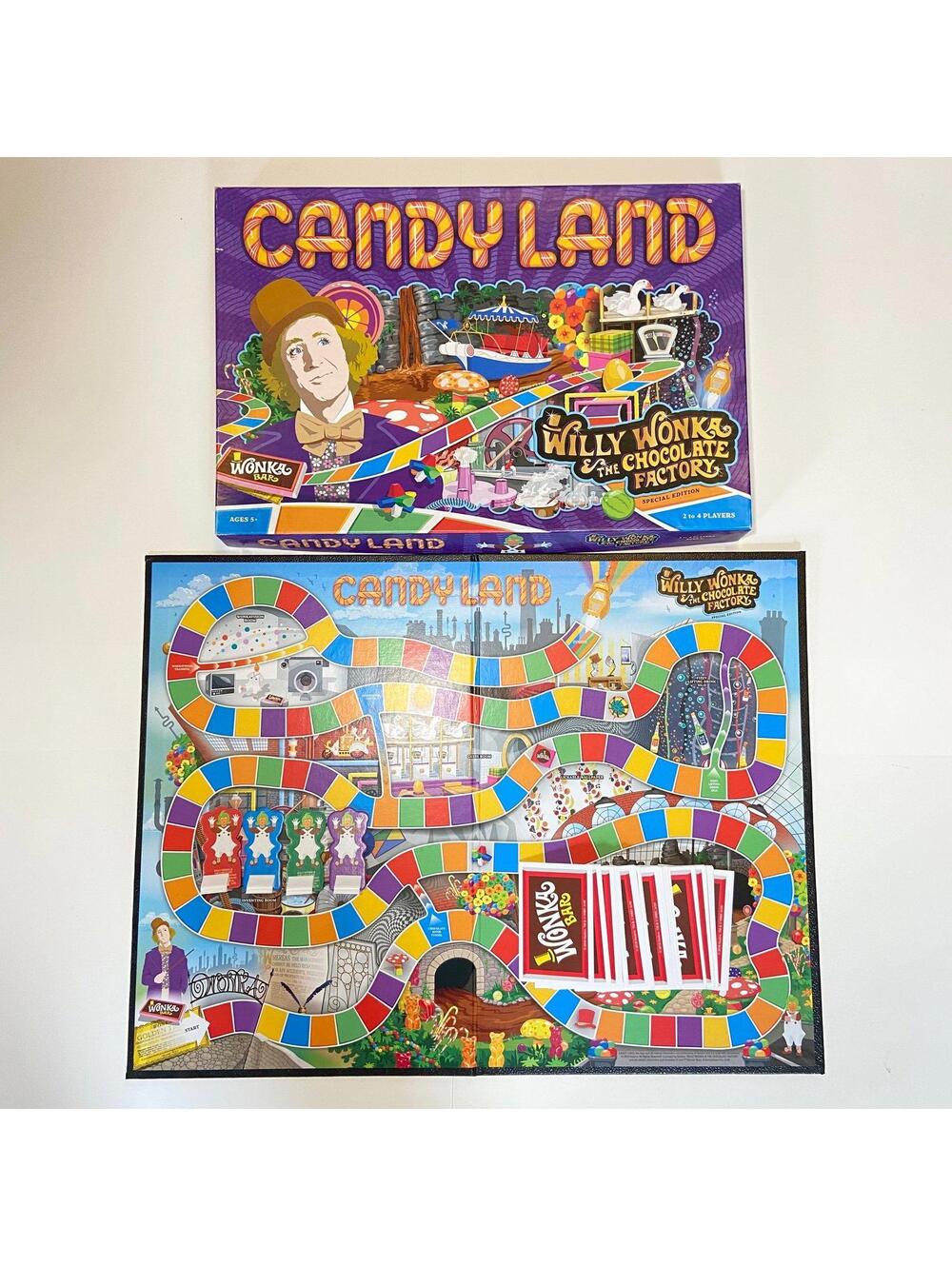 2018 Hasbro Willy Wonka Edition Candyland Board Game - MISSING INSTRUCTIONS